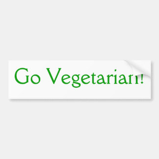 Går vegetarian! bildekal