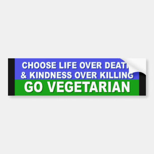 Går vegetarian bildekal