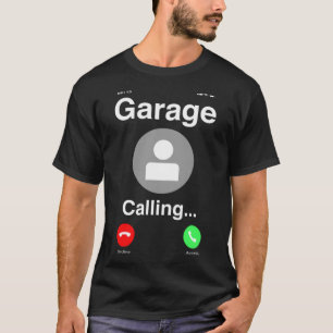 Garage anropar bilens automatiska mekanism t shirt