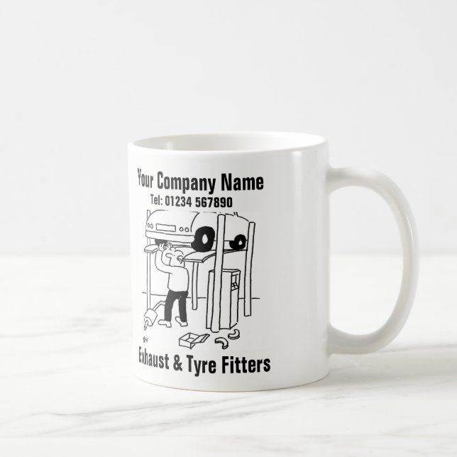 Garage Avgas & Däckmontering Kaffemugg (Höger)