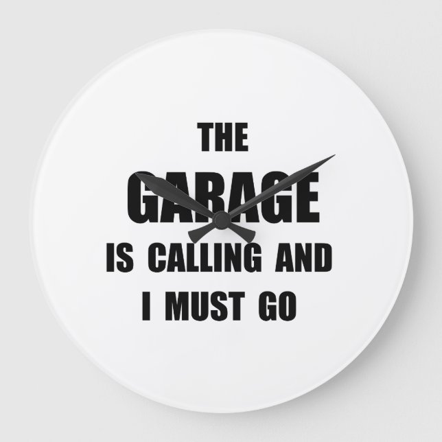 Garage Calling Stor Klocka (Framsida)