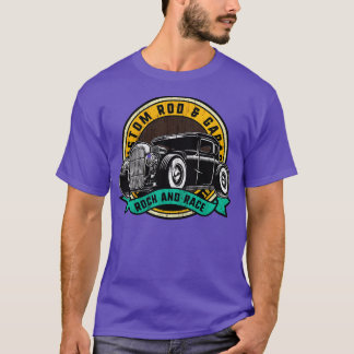Garage Classic sten och Tävling Hot rod T Shirt