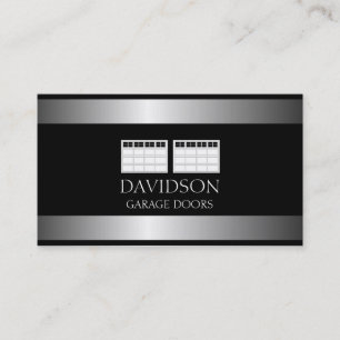 Garage Door Company Metallic Metall Visitkort