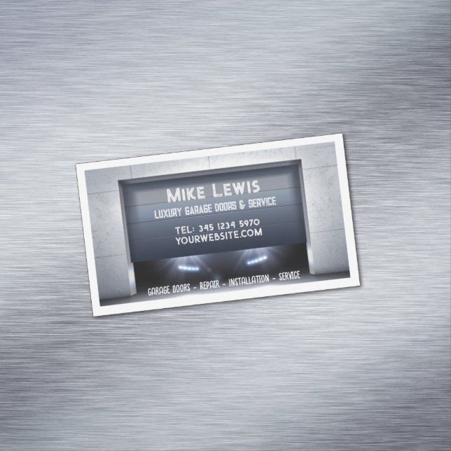 Garage Door Services Magnetiska Visitkort (In Situ)