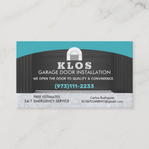 Garage Door Slogans Visitkort