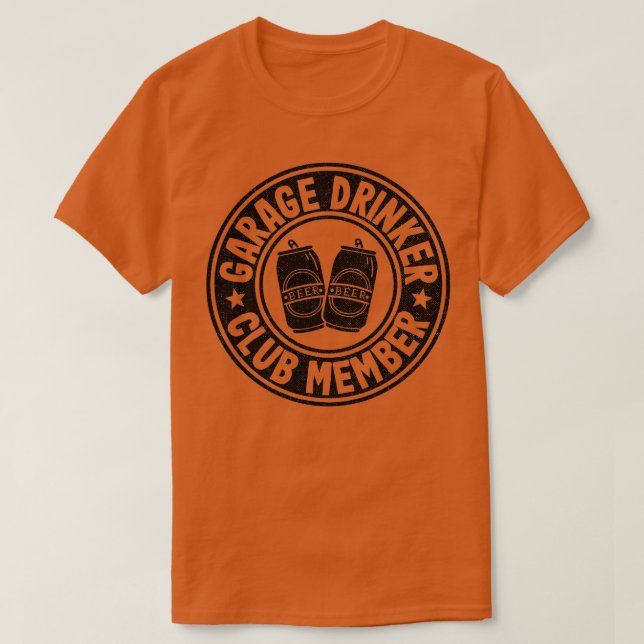 Garage Drinker Klubb Member Day Drinking Pappa Bee T Shirt (Design framsida)