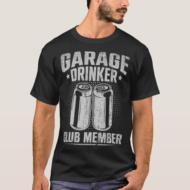 Garage drinker workshop team neighbours team  1 t shirt (Framsida)