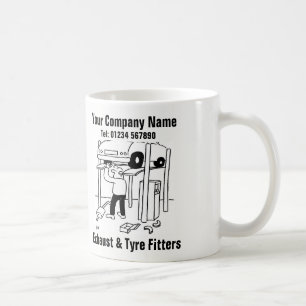 Garage Exhaust & Däck Fitters Kaffemugg