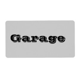 Garage Flytta Labels i Grått Fraktsedel