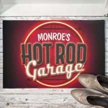Garage för Personlig av eget namn för Hot rod Flam