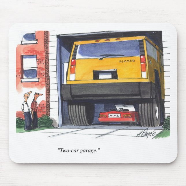 Garage för två bil musmatta (Framsidan)