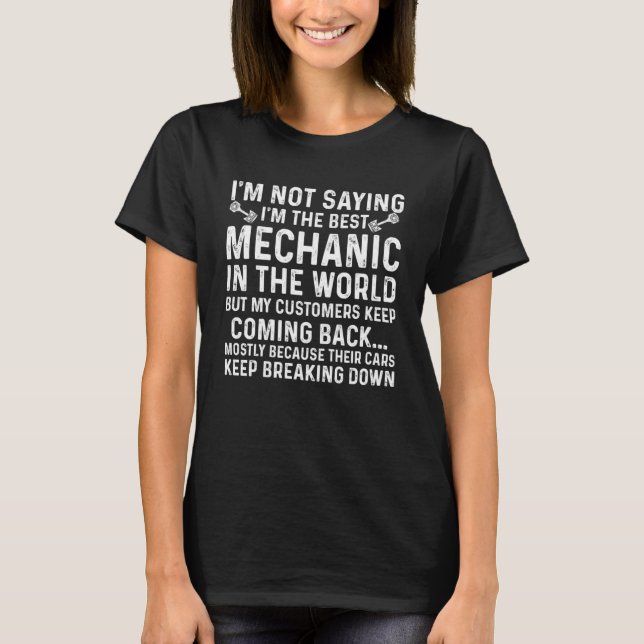 Garage Garage Work för manar Women Far Dag 5 T Shirt (Framsida)