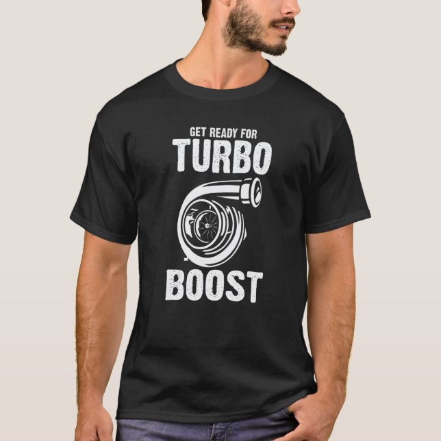 Garage Gör Dig Redo För Turbo Stövlar Mekaniker T Shirt (Framsida)