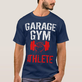 Garage Gym-Idrottsman för viktningslyftande Powerl T Shirt