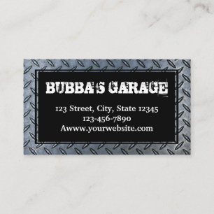 Garage Mechanic Metall Går Däck Manar grunge Visitkort