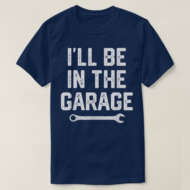 Garage Mechanic Pappa Fars dag Gift För manar Papp T Shirt (Design framsida)