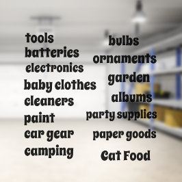 Garage Organisera Anpassade vinyl Klistermärken
