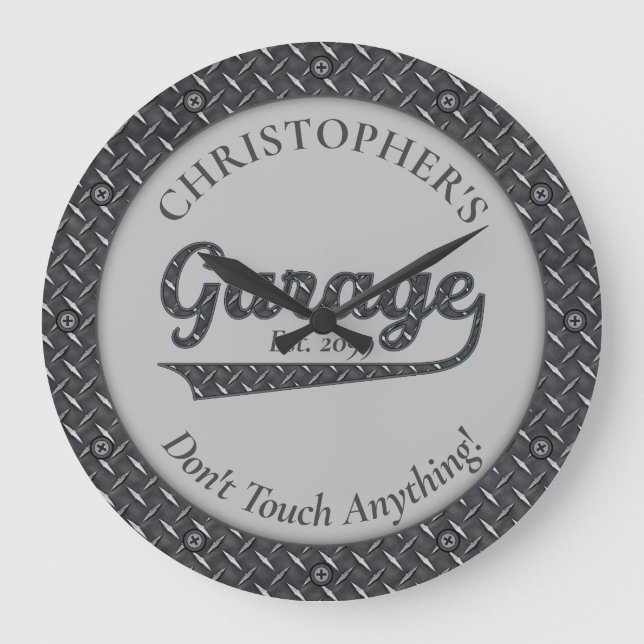 Garage Rör inte vid något stort klocka (Framsida)