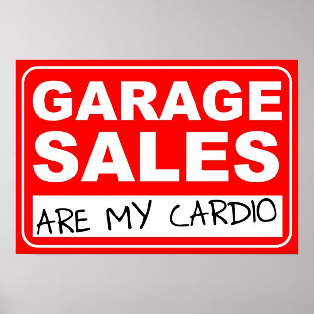 Garage Sale Cardio Poster (Framsidan)
