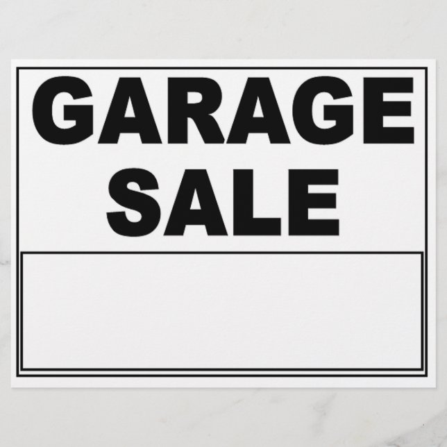 Garage Sale Flyer (Framsidan)