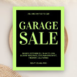 Garage Sale Flyer<br><div class="desc">Säljförsäljare av säljfrämjande kläder. Anpassa den med din egen text och sprida ord.</div>