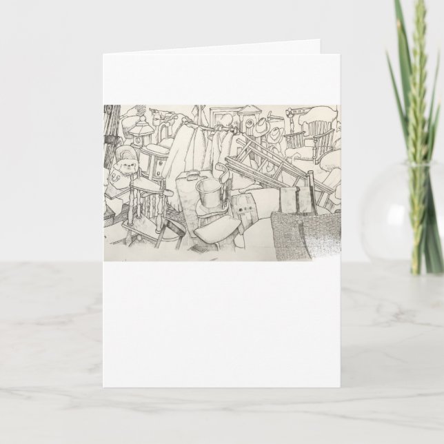 Garage Sale Greeting Card Kort (Framsida)