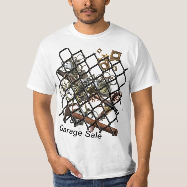 Garage Sale med utskrift T-Shirt (Framsida)
