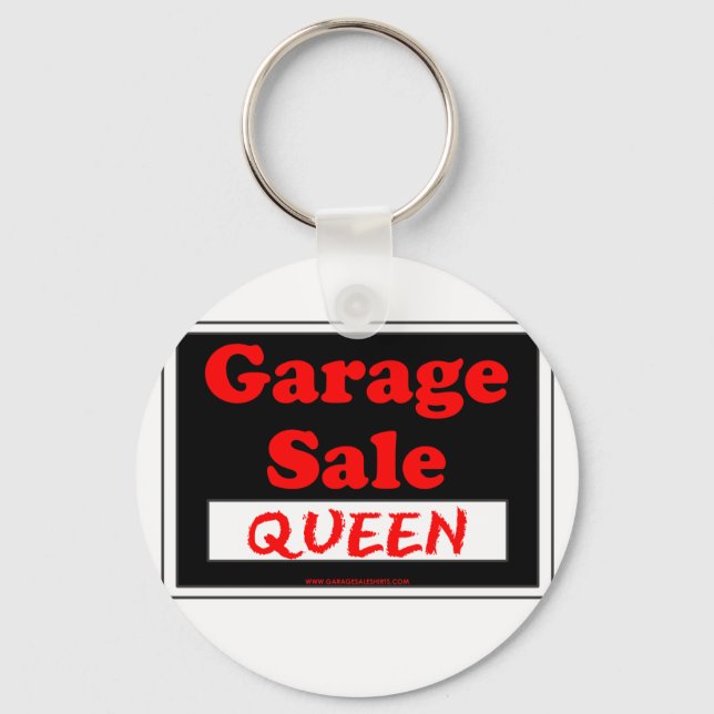 Garage Sale Queen Nyckelring (Framsida)