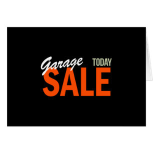 Garage Sale Today Hälsningskort
