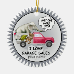 Garage Sales anpassningsbar Julgransprydnad Keramik