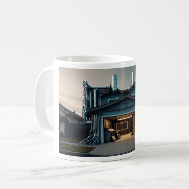 Garage Tech Upgrade mug Kaffemugg (Framsida vänster)