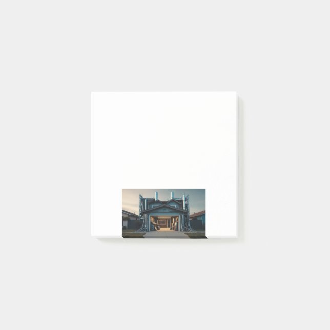 Garage Tech Upgrade white note pads Post-it Block (Framsida)