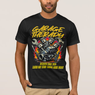 Garage Therapy Rolig Mekaniker Herr T-Shirt