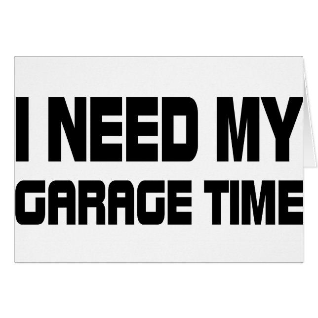 GARAGE TIME HÄLSNINGSKORT (Framsidan Horizontal)