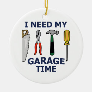 Garage Time Julgransprydnad Keramik
