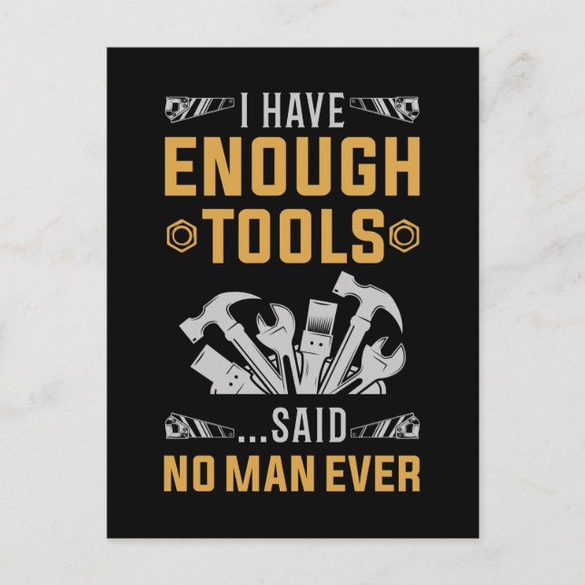 Garage Tools Funny Workshop Joke Vykort (Framsida)