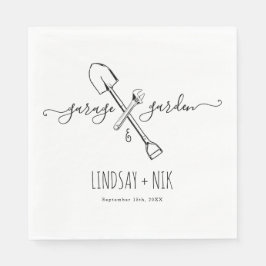 Garage & Trädgård Bröllop / Par-slöj Pappersservett