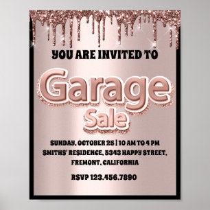 Garage Yard Sale Ro Glitter drivrutiner Poster