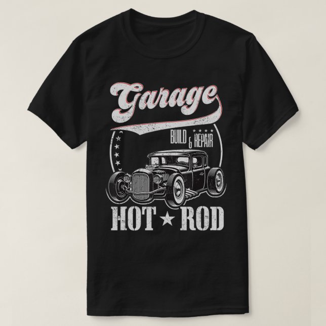 GarageBuild & RepairHot Rod GarageOld Hot rod Musc T Shirt (Design framsida)