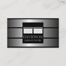 GarageDörr Företag metallisk metall Visitkort