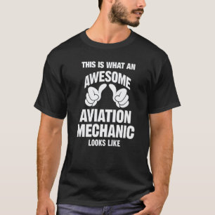 Garageflygmekaniker Awesome ser rolig ut T Shirt