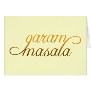 Garam Masala Hälsningskort