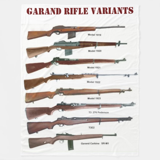 GARAND RIFLE VARIANTS FLEECEFILT (Framsidan)