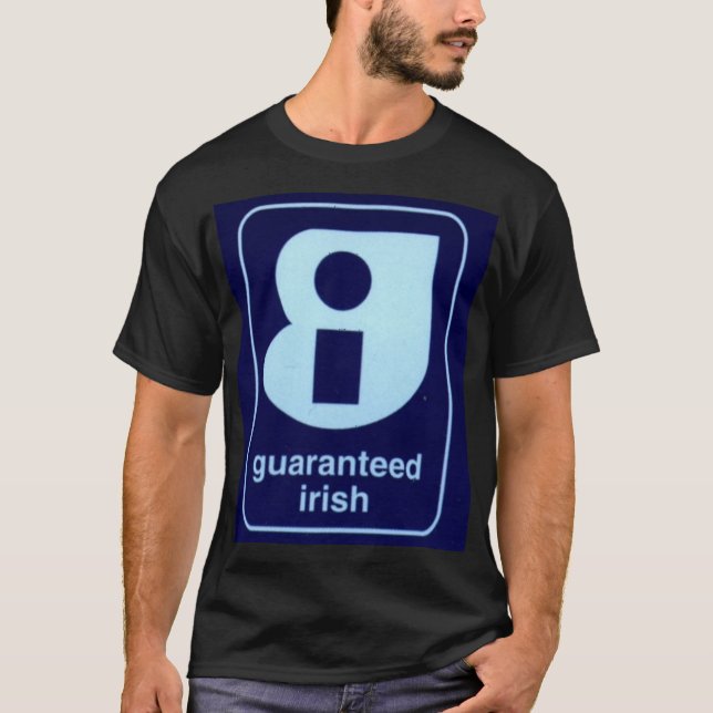 Garanterad irländare tee shirt (Framsida)