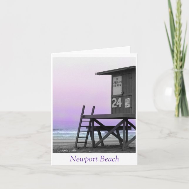 Garantikort för Newport Beach Note Cards Torn Kort (Framsida)