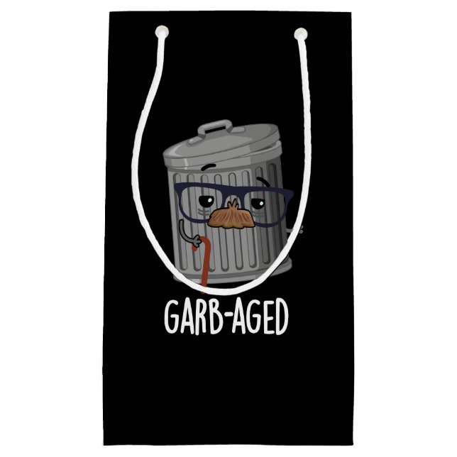 Garb-åldras Funny Sopor Can Pun Mörk BG (Framsidan)