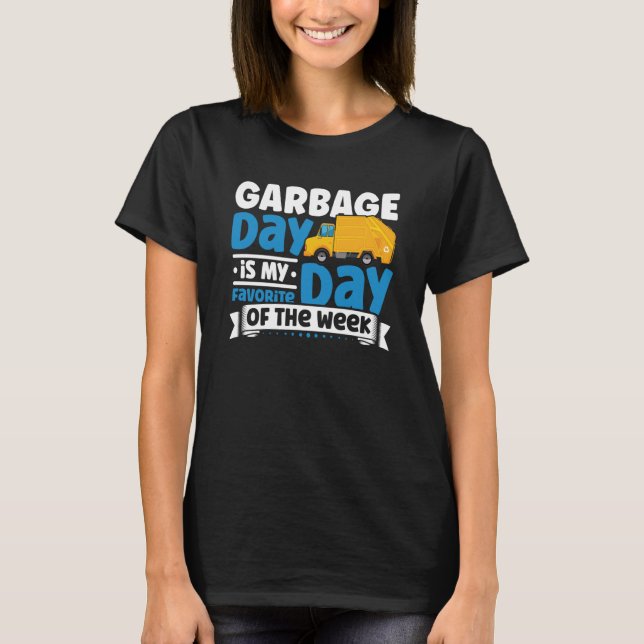 Garbage Truck Apparel Recyling for Toddler Boys T Shirt (Framsida)