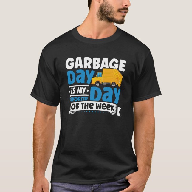 Garbage Truck Apparel Recyling for Toddler Boys T Shirt (Framsida)