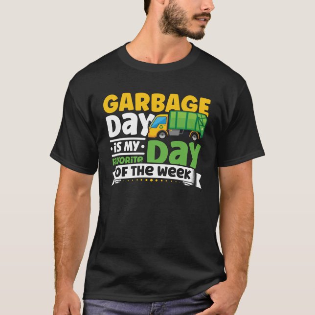 Garbage Truck Apparel Recyling for Toddler Boys T Shirt (Framsida)