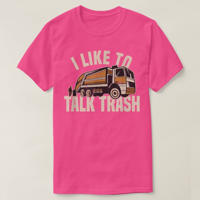 Garbage Truck Waste Collector 703 T Shirt (Design framsida)